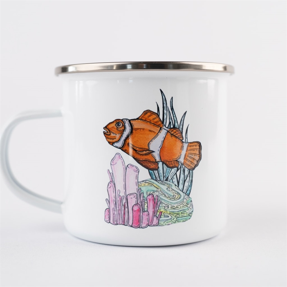 Lakor Clownfish Garden Enamel Mug