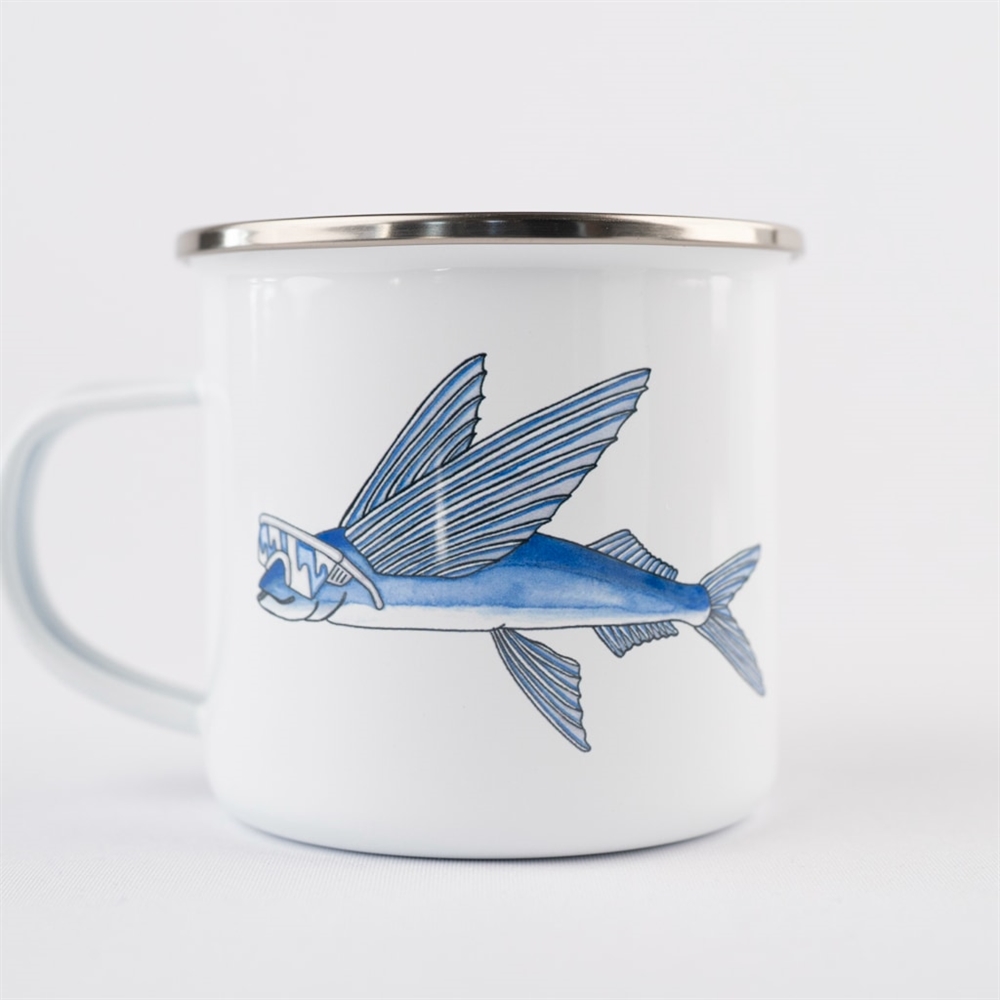 Lakor Fly Fish Enamel Mug