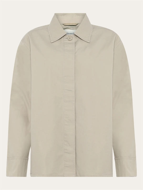 KnowledgeCotton Apparal Womens Light poplin jacket - Light feather gray