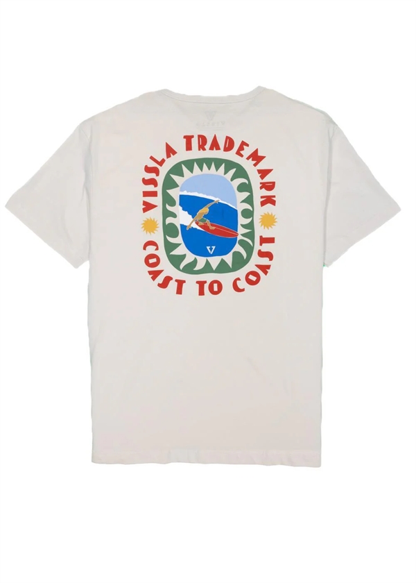Vissla Coast to Coast Eco SS T-Shirt - Bone