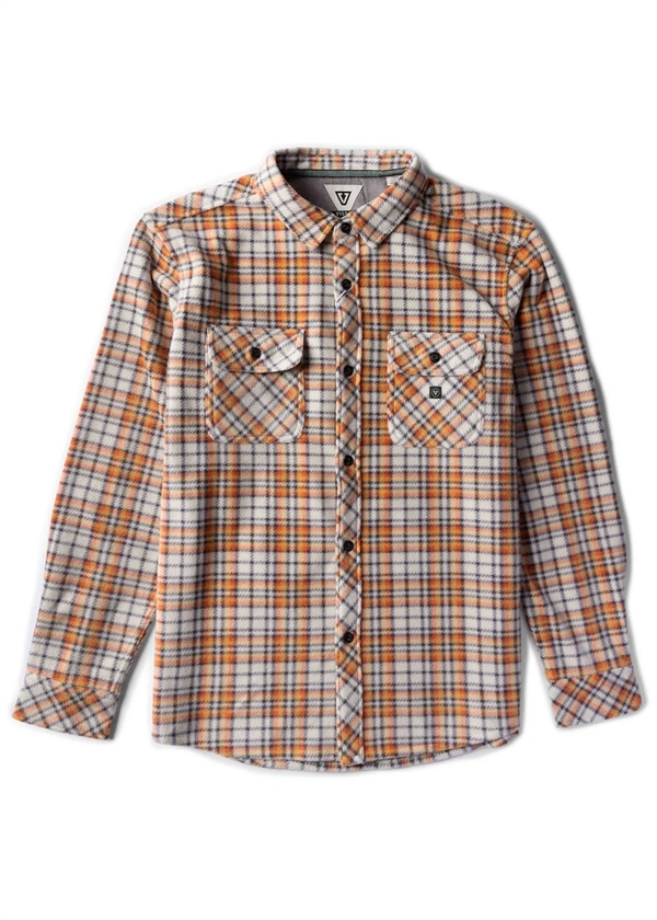 Vissla Eco-Zy LS Polar Flannel - Burnt Orange