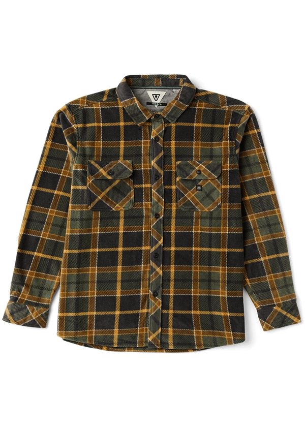 Vissla Eco-Zy LS Polar Flannel - Dark Olive