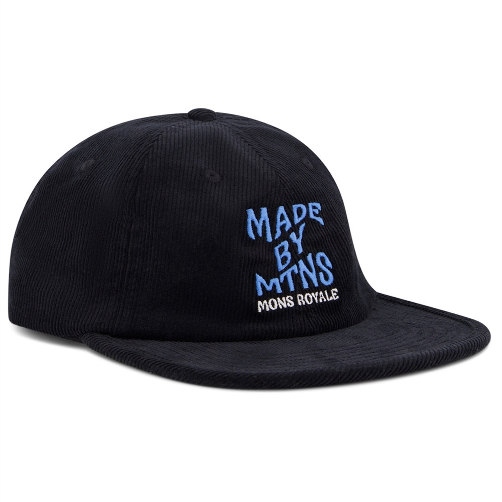 Mons Royale Corduroy Roam Cap Black