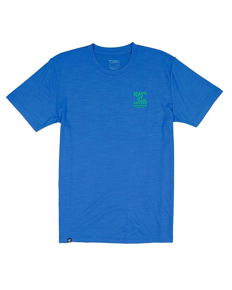 Mons Royale Mens Icon T-Shirt Pop Blue