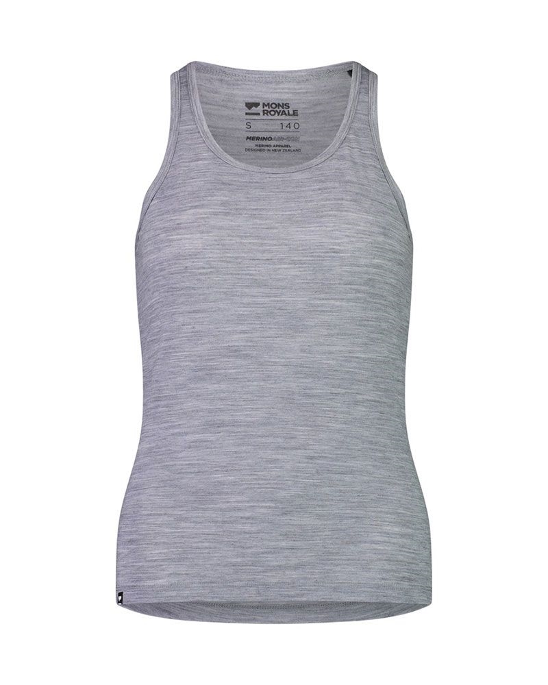 Mons Royale Woman Icon Tank Grey Heather