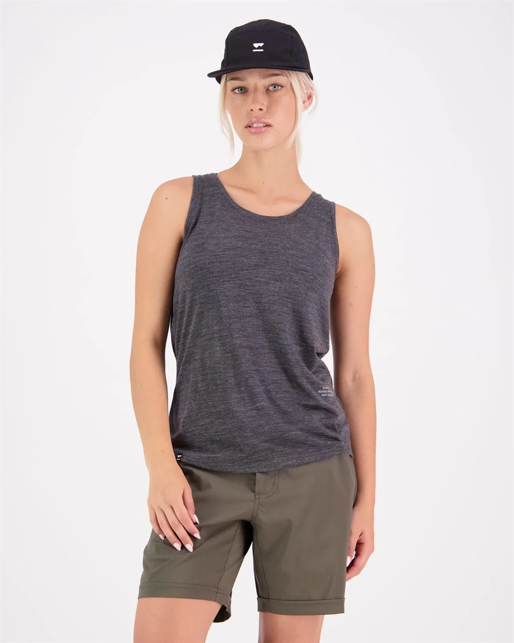 Mons Royale Woman Zephyr Merino Cool Tank Smoke