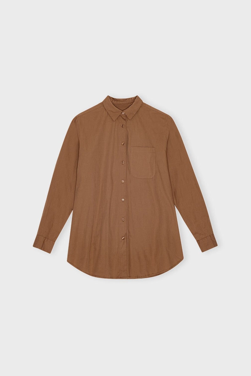 Moshi Moshi Mind Gaia Shirt Poplin - Camel