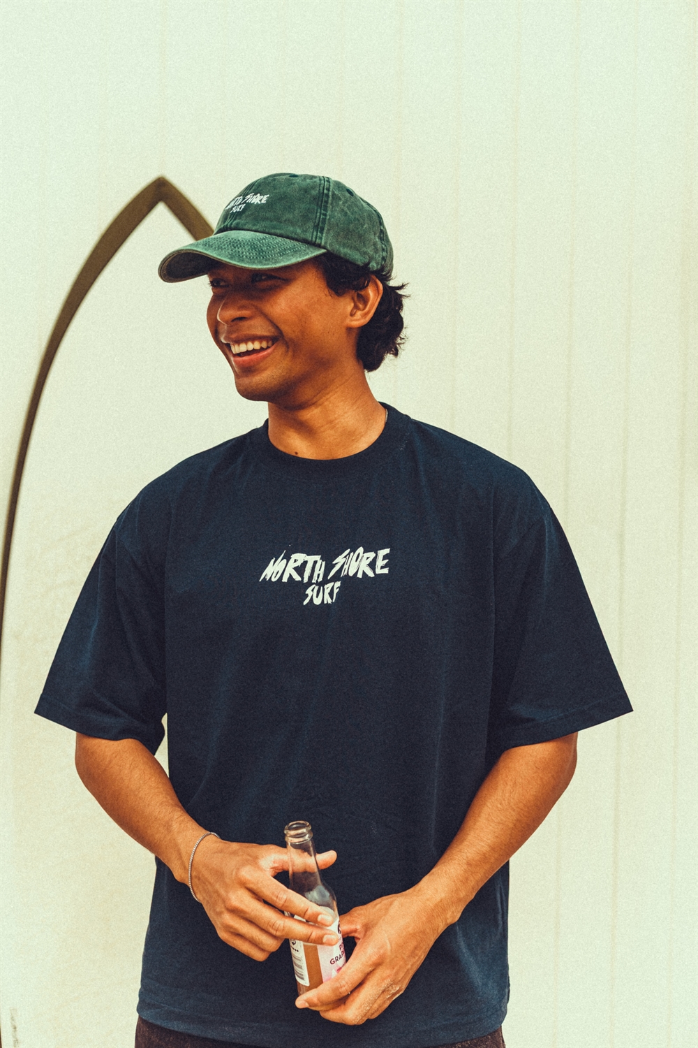 North Shore Surf - Box T-Shirt “NSS Grafitti” - Heather Blue