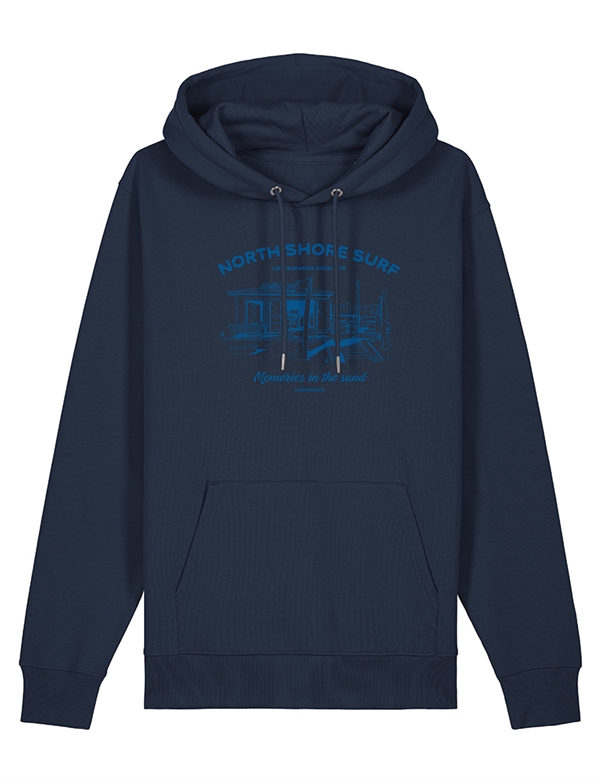 North Shore Surf x Hjemhavn Memories in The Sand - Hoodie Navy