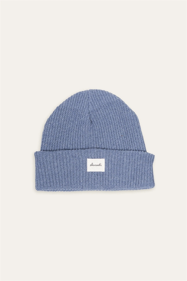 Pleasant Deep blue recycled wool beanie