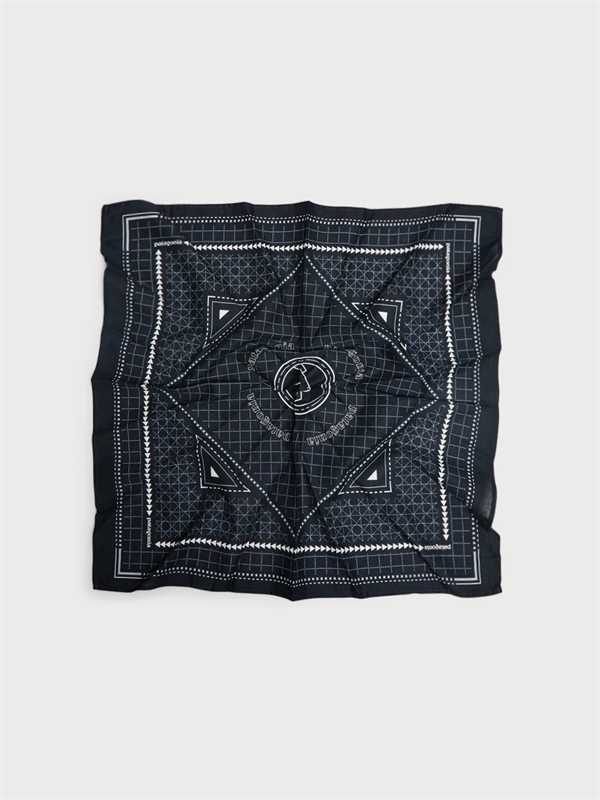 Patagonia Bandana - Mountain Grid: Black