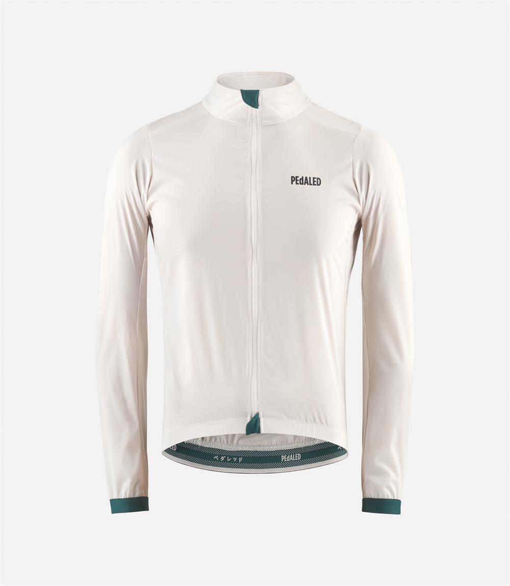 PEdALED Mens Essential Windproof Jacket - Off White