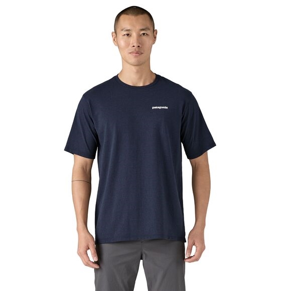 Patagonia Mens P-6 Logo Responsibili Tee - New Navy