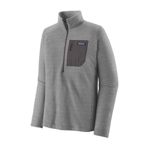 Patagonia Mens R1 Air Zip Neck - Forever Grey