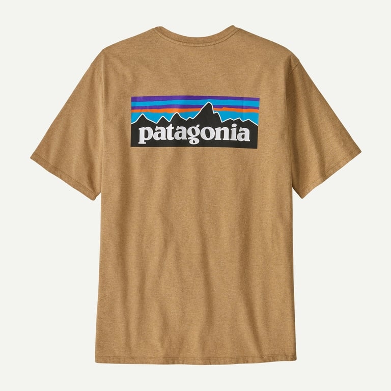 Patagonia Mens P-6 Logo Responsibili Tee - Talon Gold