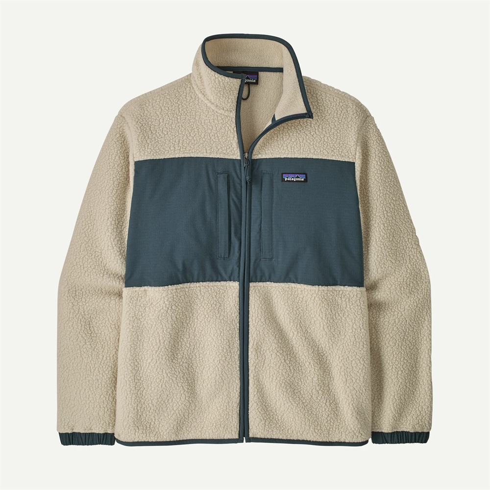 Patagonia Mens Retro Pile Patch Jacket - Pelican