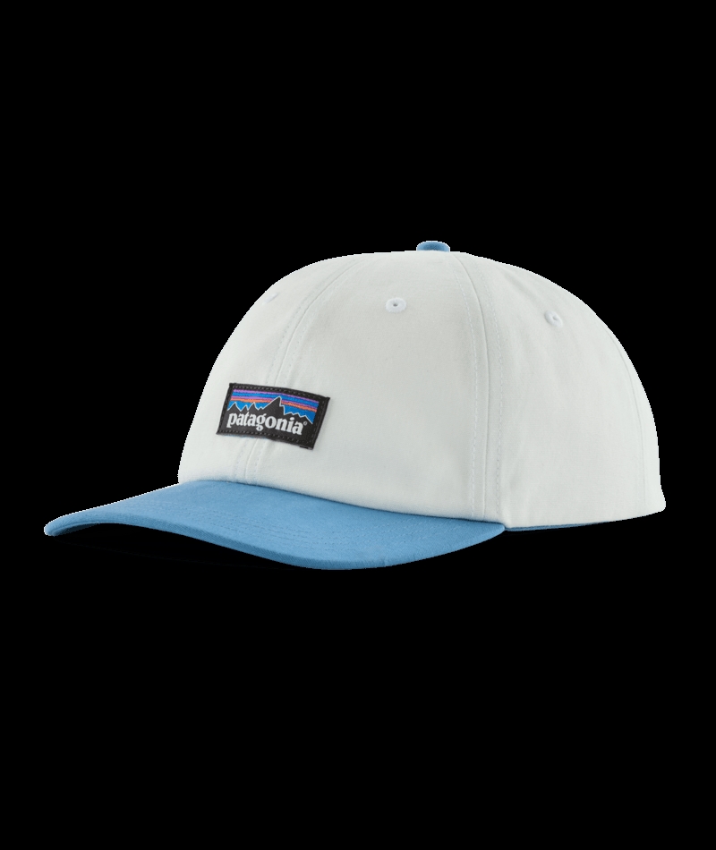 Patagonia P-6 Label Trad Cap - Birch White w/Shore Blue