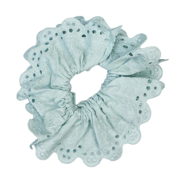 Pico Lace Scrunchie - Sky