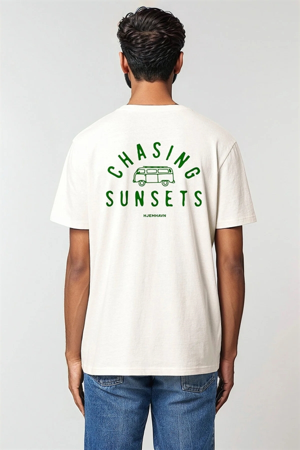 Hjemhavn - Heavy Weight Tee "Chasing Sunsets" - Sand