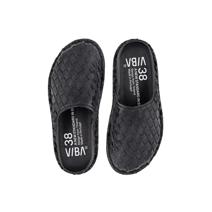 VIBAe ROMA Woven Leather - Preto Black