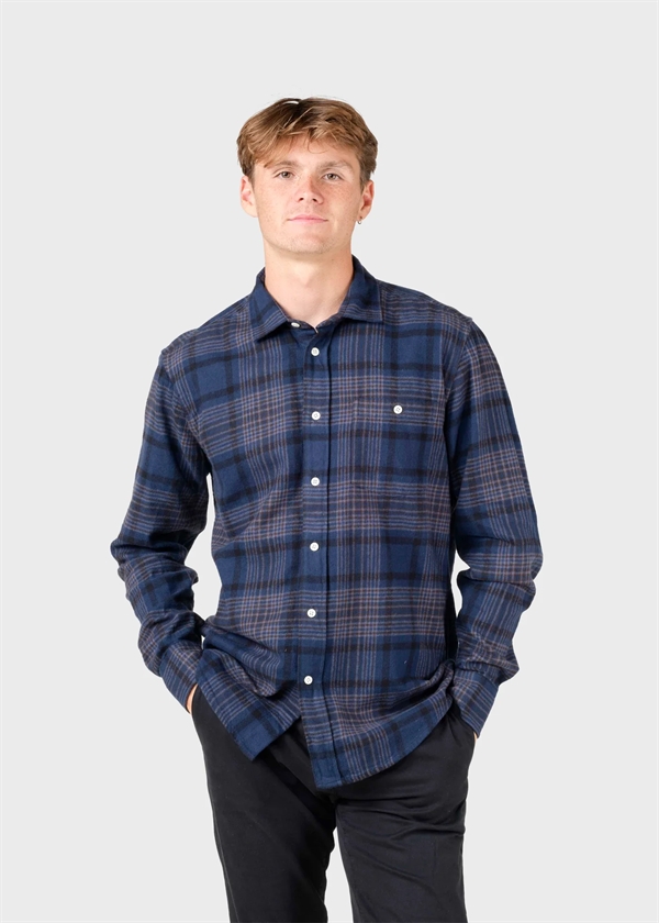 Klitmøller Collective Rocco Shirt - Navy Check