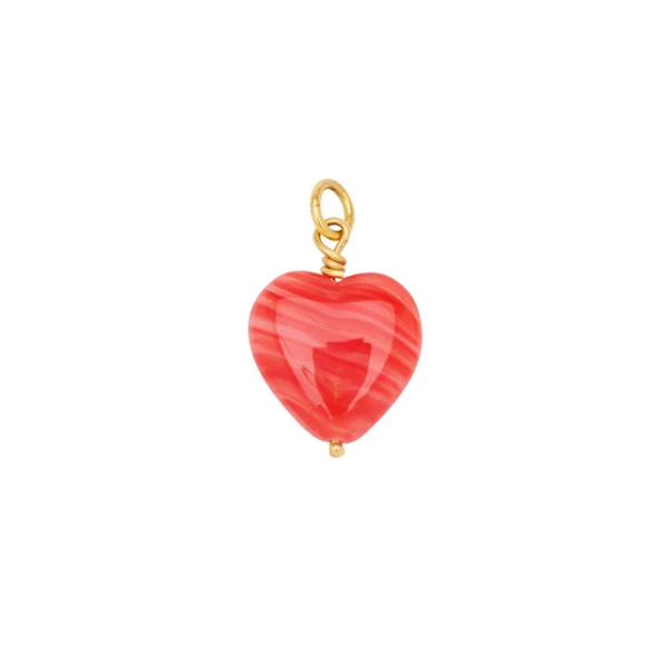 Pico French Grande Heart Pendant - Red-FG
