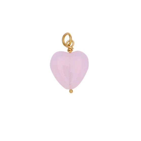 Pico French Grande Heart Pendant - Soft Rose-FG