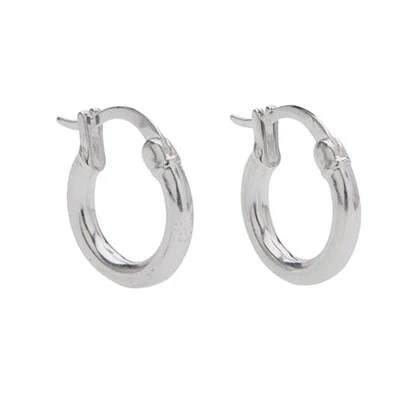 Pico Amanda Small Hoops - Silverplated 