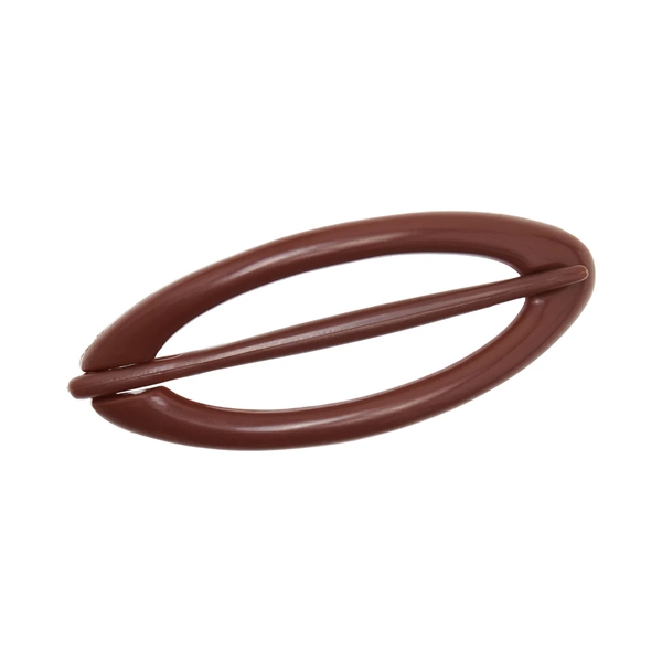 Pico Oval Hair Pin - Chocolate