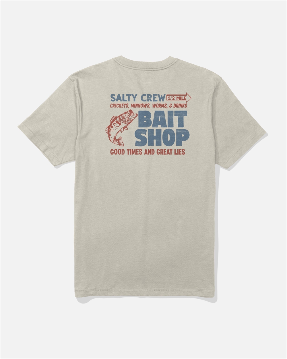 Salty Crew Bait Shop SS Tee - Moonbeam