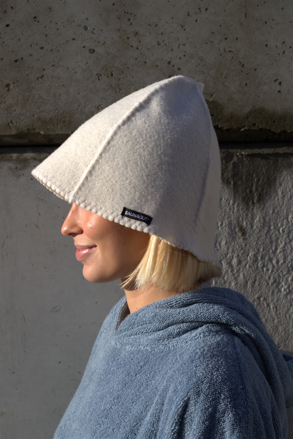 Saunagut Sauna Filt hue - Hvid