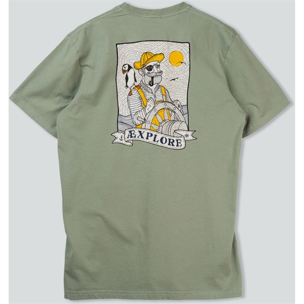 Lakor Sea Parrot & Shipster Back T-shirt - Sea Spray