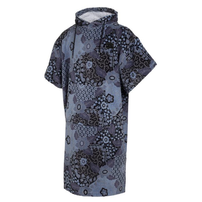 Mystic Velours AOP Poncho - Blue / Black