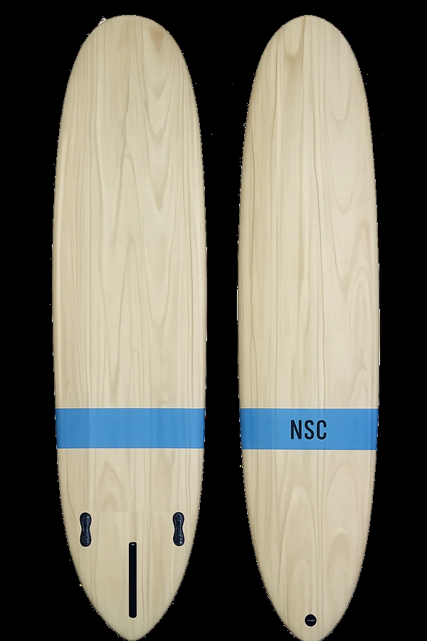 NSC 9'0 LONG BOARD PAULOWNIA WOOD EPX Epoxy - incl fins
