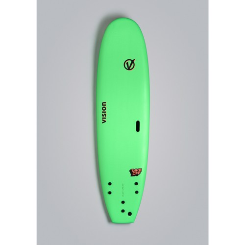 Vision TakeOff 8'0" Mini-Mal Surfboard - Lime