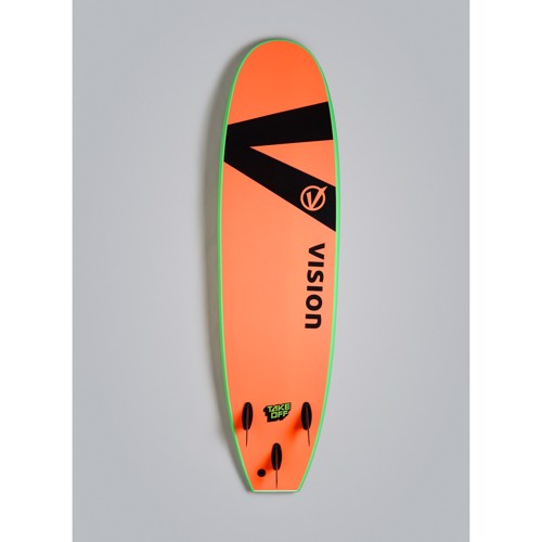Vision TakeOff 8\'0" Mini-Mal Surfboard - Lime