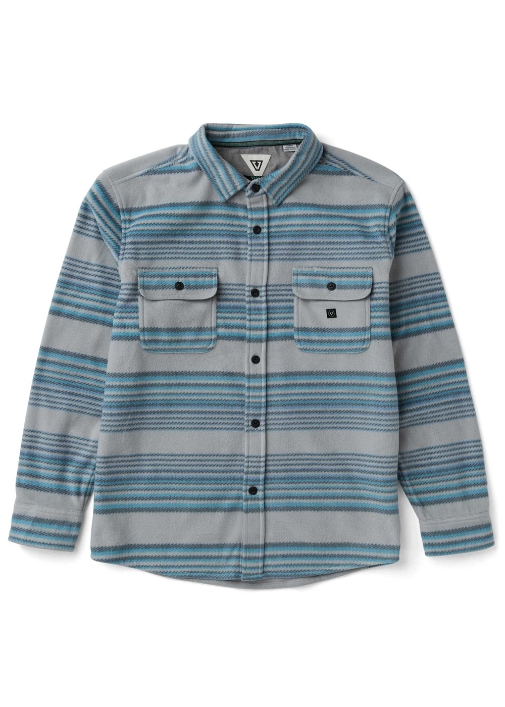 Vissla Eco-zy LS Polar Flannel Shirt - Storm Grey