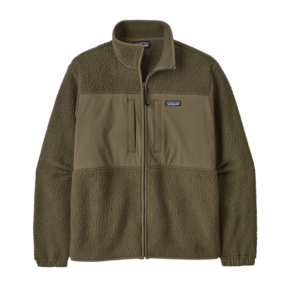Patagonia Mens M's Retro Pile Patch Jkt- Basin Green