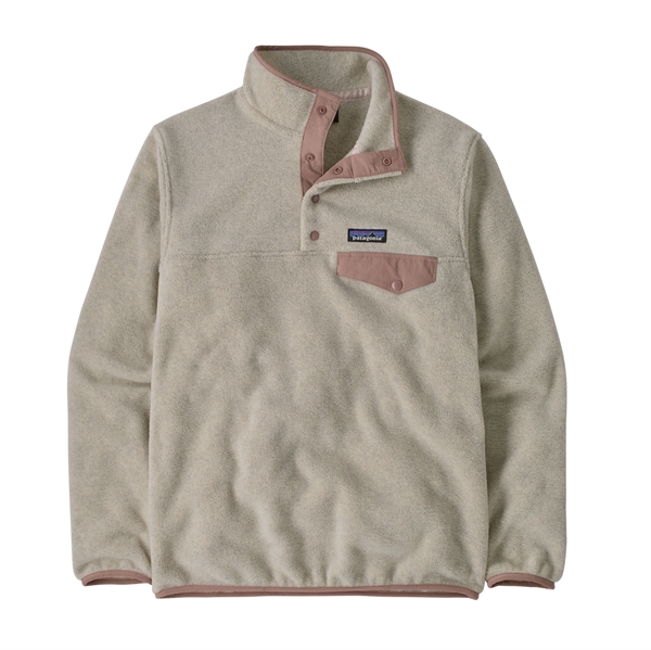 Patagonia Womens LW Synch Snap-T P/O - Oatmeal Heather w/Moonrise Taupe