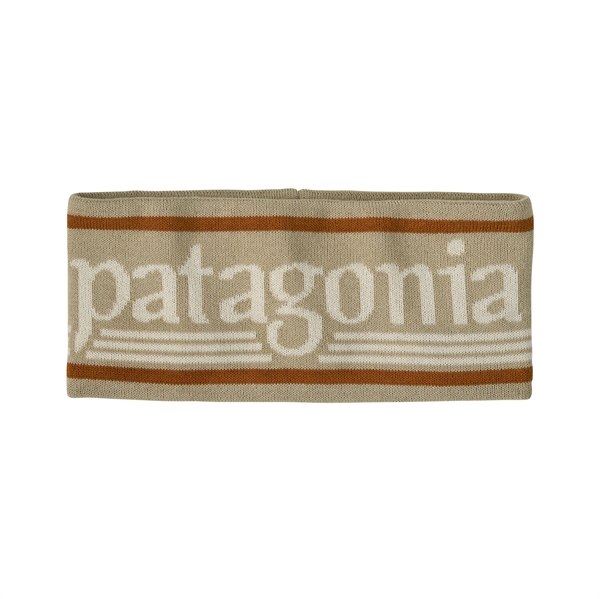 Patagonia Powder Town Headband - Hut Tripper Logo: Weathered Stone
