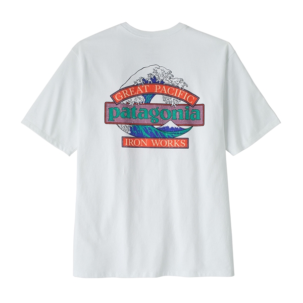Patagonia Mens Great Waves Responsibili-Tee - Fiber White