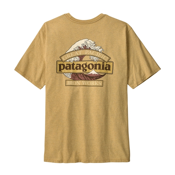 Patagonia Mens Great Waves Responsibili-Tee - Lynx Tan