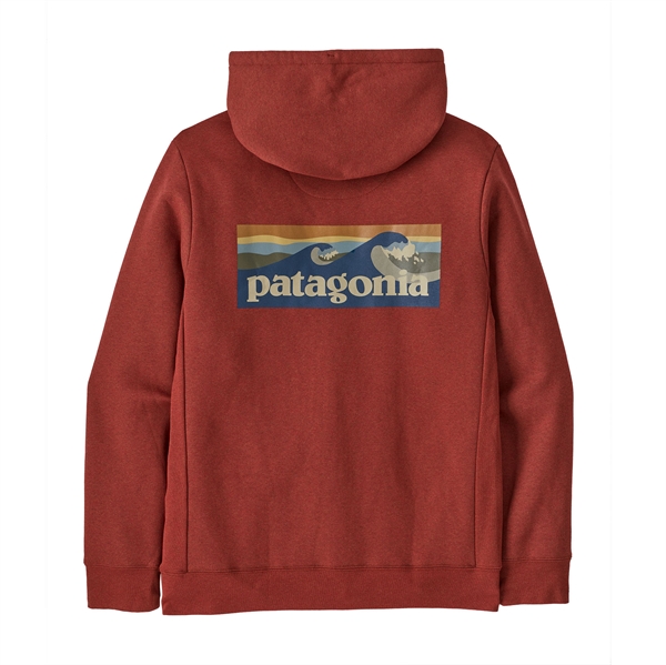Patagonia Boardshort Logo Uprisal Hoody - Rusty Red