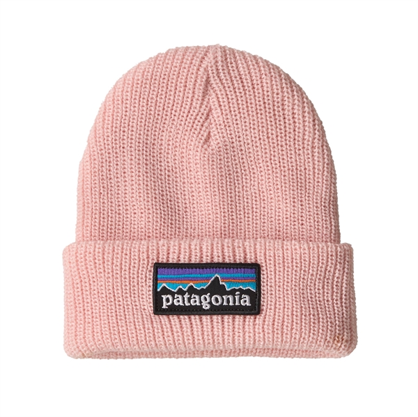 Patagonia Baby Logo Beanie - P-6 Logo: Sunlit Pink