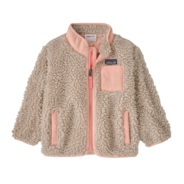 Patagonia Baby Retro-X jacket - Natural w/Sunlit Pink