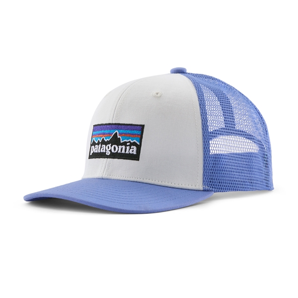 Patagonia Kids Trucker Hat - P-6 Logo: Diver Blue
