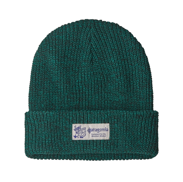 Patagonia Kids Logo Beanie - P-6 Logo: Solo Teal