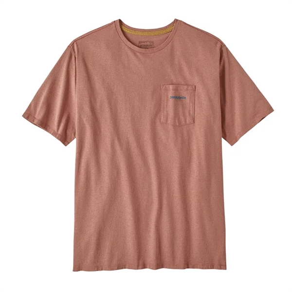 Patagonia Mens Boardshort Logo Pocket Responsibili T-shirt - Sienna Clay