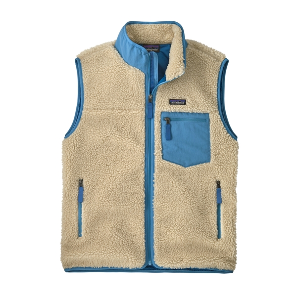 Patagonia Mens Classic Retro-X Vest - Dark Natural w/Shore Blue