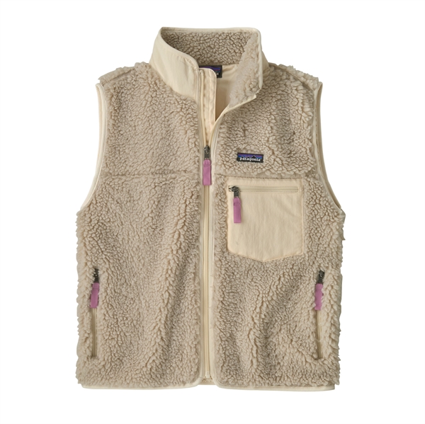 Patagonia Womens Classic Retro-X Vest - Natural w/Light Violet